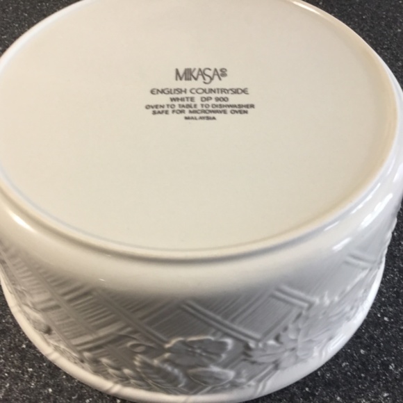Vintage Mikasa English Countryside White DP 900 Soufflé/Serving Dish - Picture 3 of 8